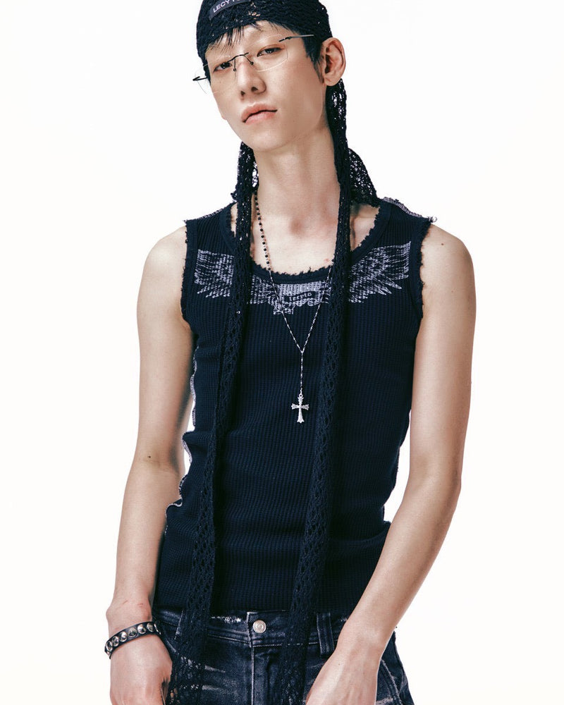 【LECYTO】Antique Mixxed Cross Necklace