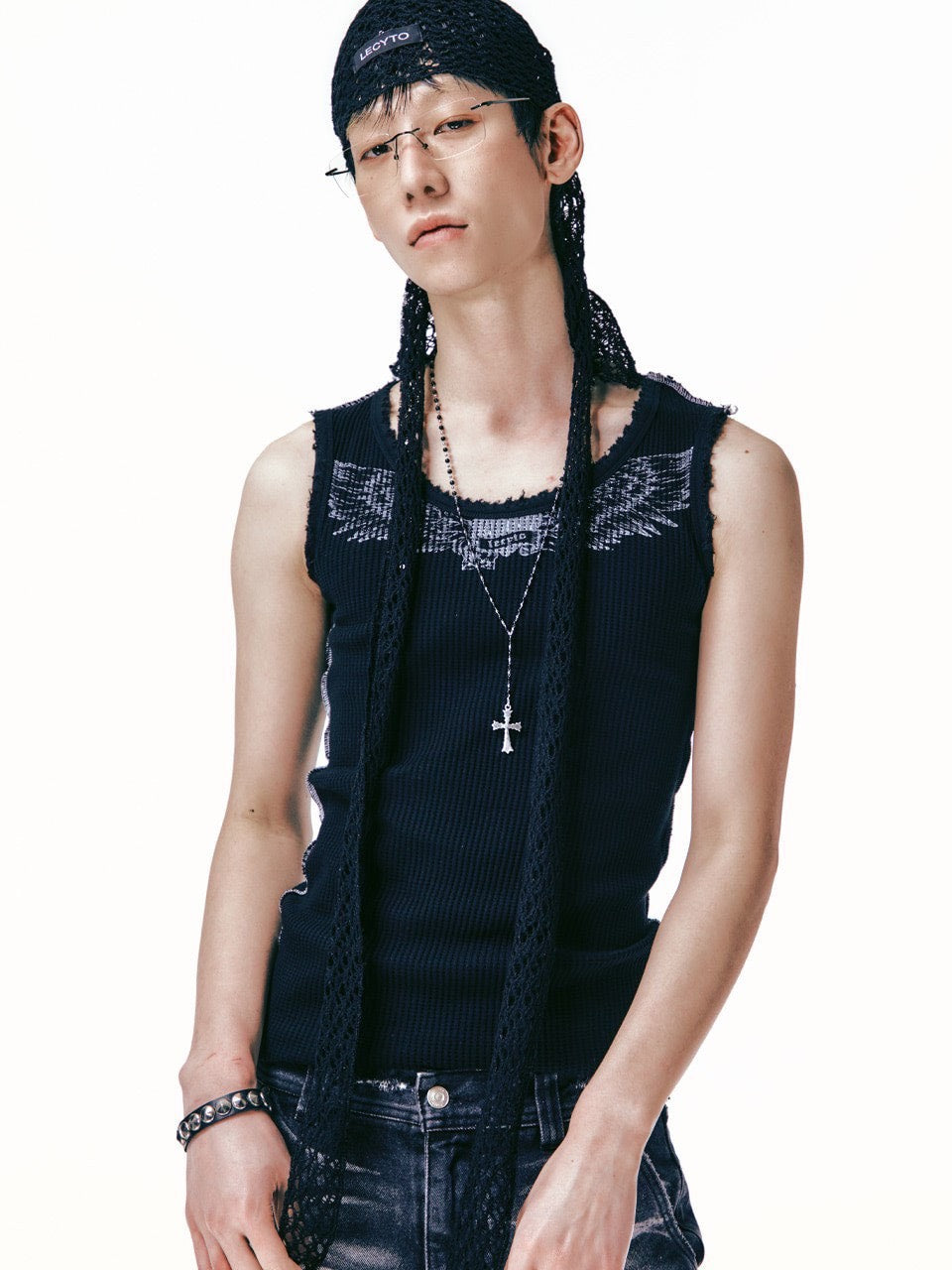 【LECYTO】Antique Mixxed Cross Necklace