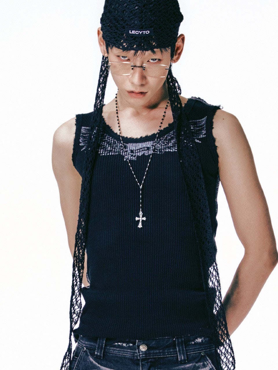 【LECYTO】Antique Mixxed Cross Necklace