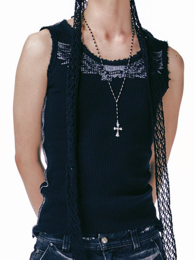 【LECYTO】Antique Mixxed Cross Necklace