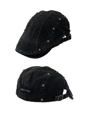 【LECYTO】Stud Washed Hunting Cap