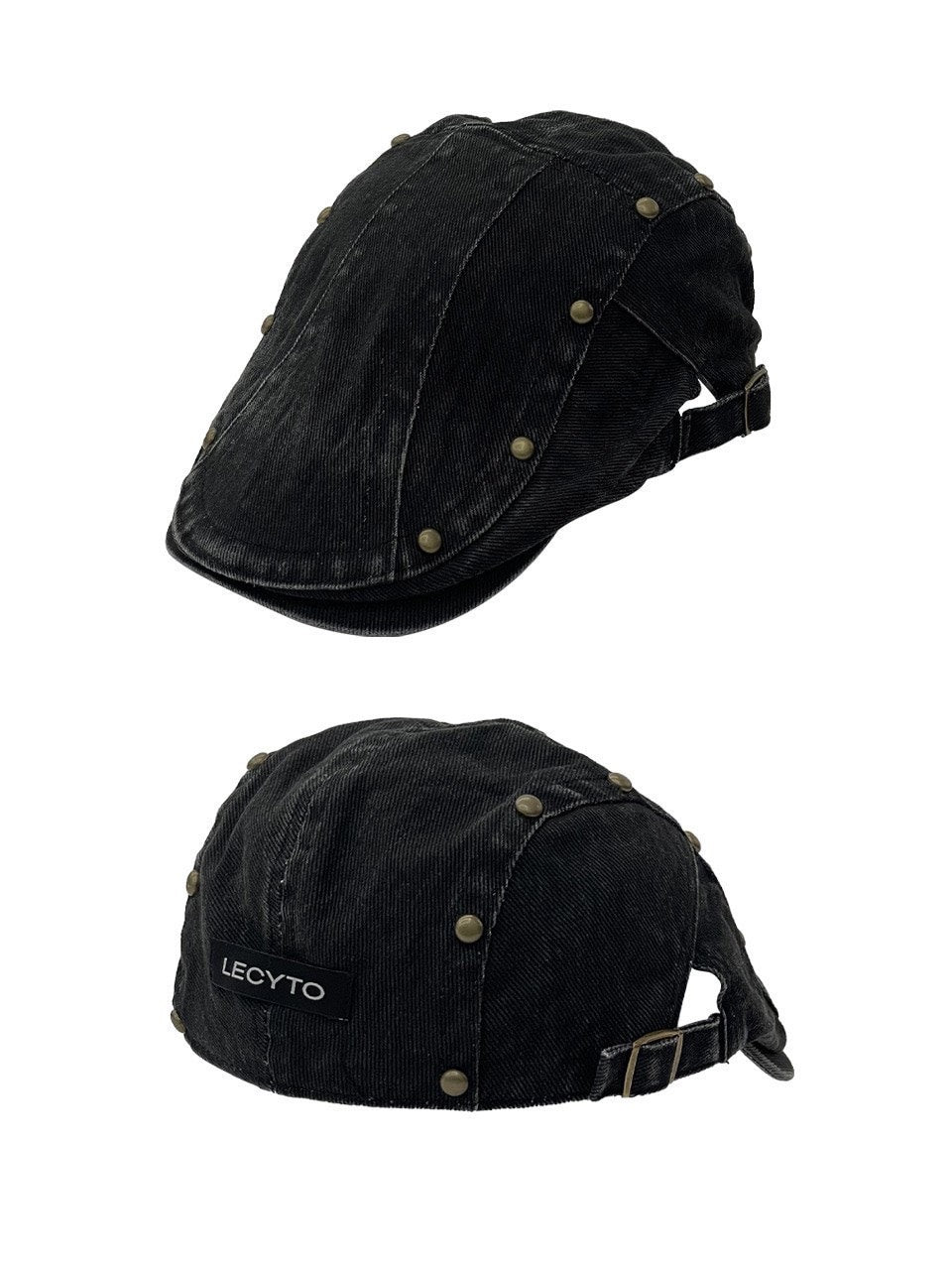 【LECYTO】Stud Washed Hunting Cap