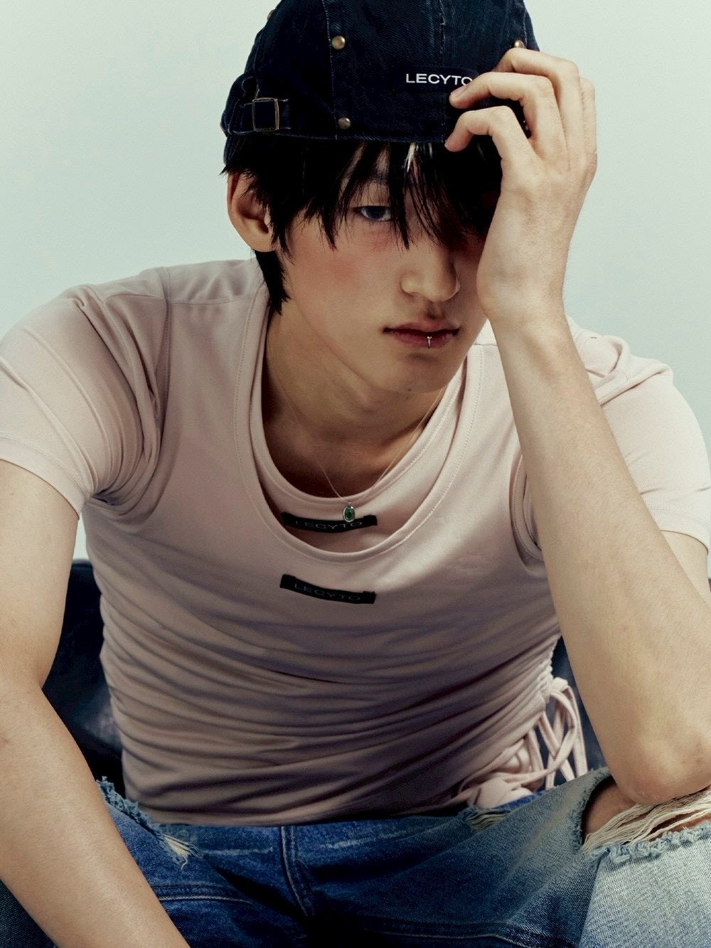 【LECYTO】Stud Washed Hunting Cap