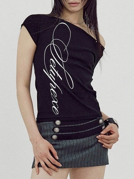 【SETUP-EXE】LACE CROSS T-SHIRT