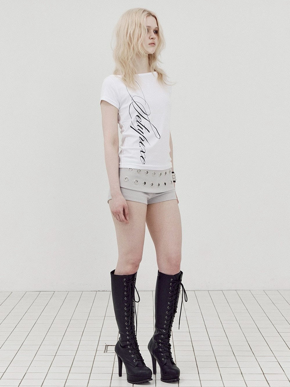 【SETUP-EXE】LACE CROSS T-SHIRT