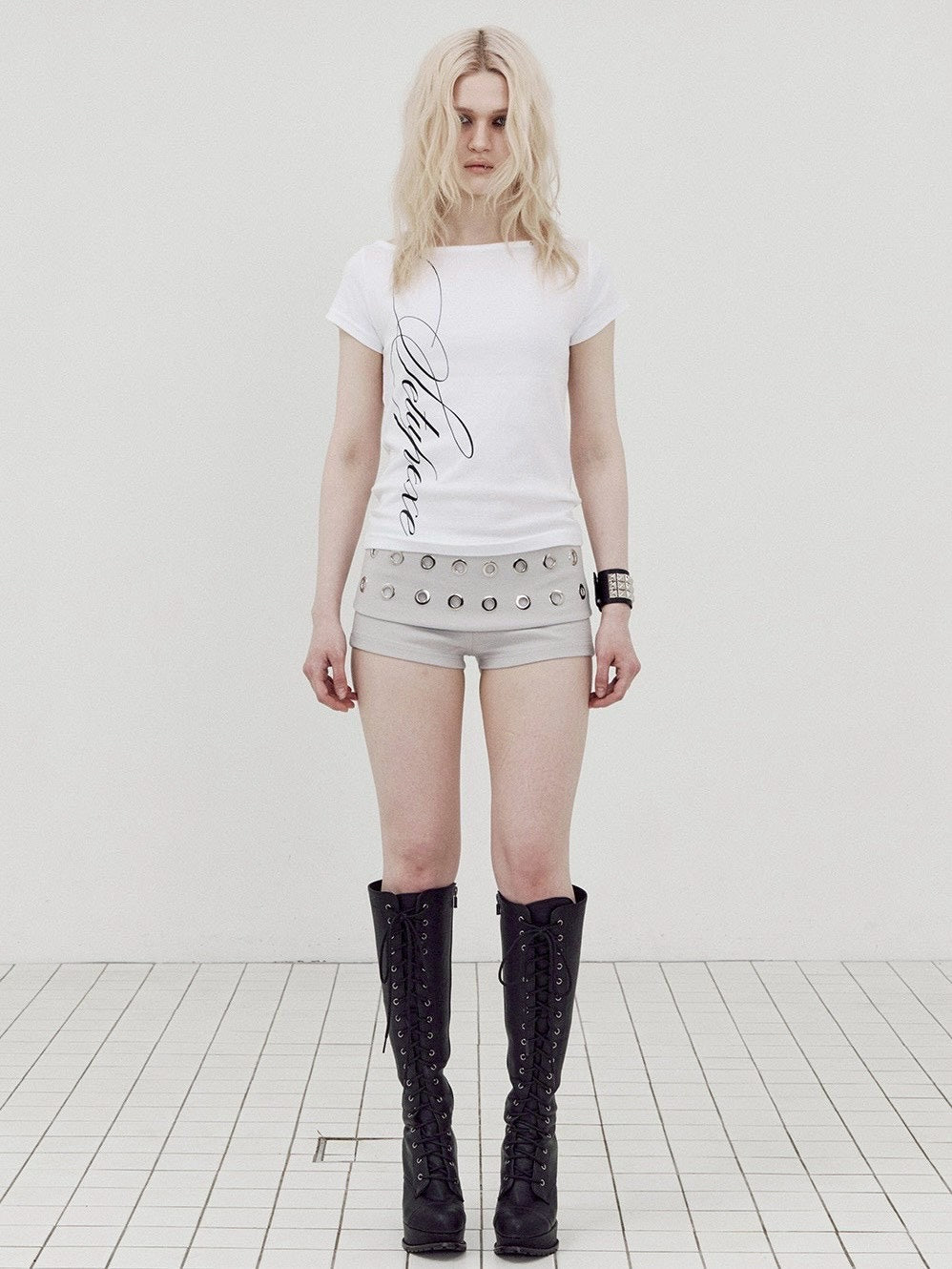 【SETUP-EXE】LACE CROSS T-SHIRT