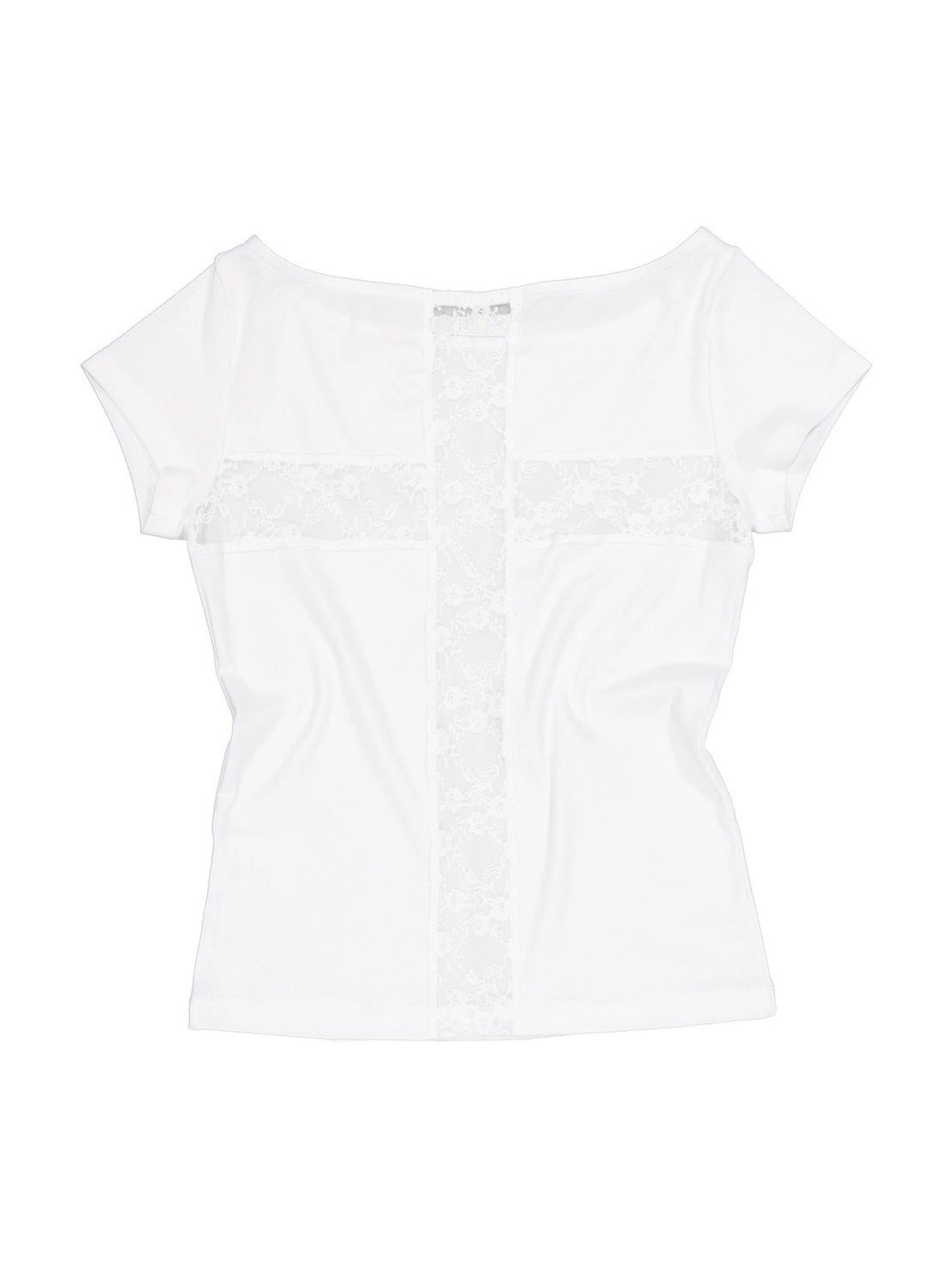 【SETUP-EXE】LACE CROSS T-SHIRT