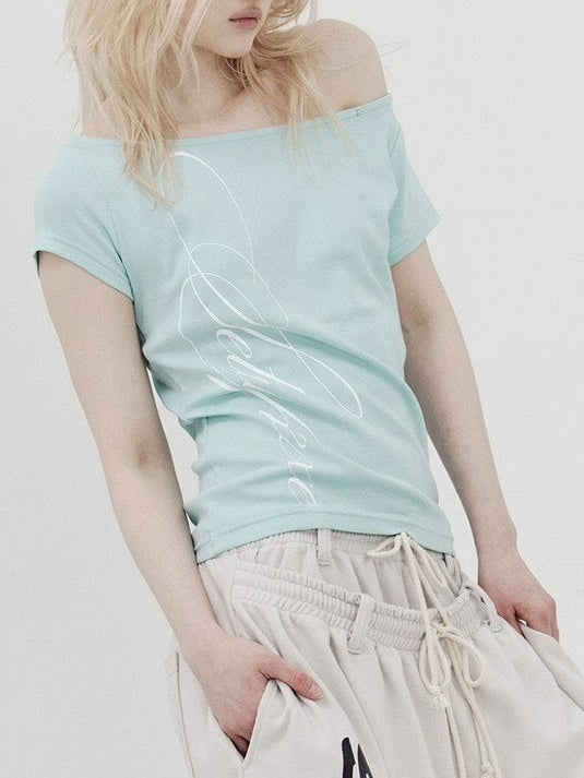【SETUP-EXE】LACE CROSS T-SHIRT