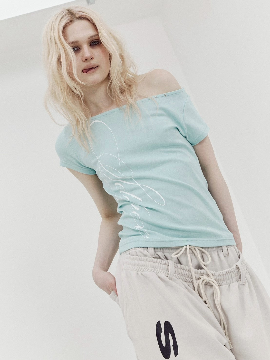 【SETUP-EXE】LACE CROSS T-SHIRT