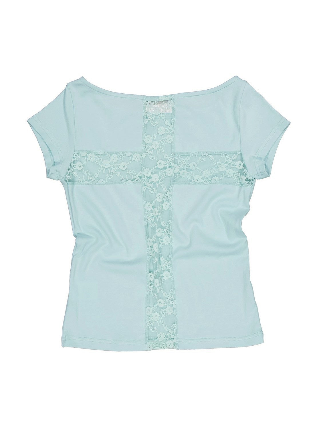【SETUP-EXE】LACE CROSS T-SHIRT