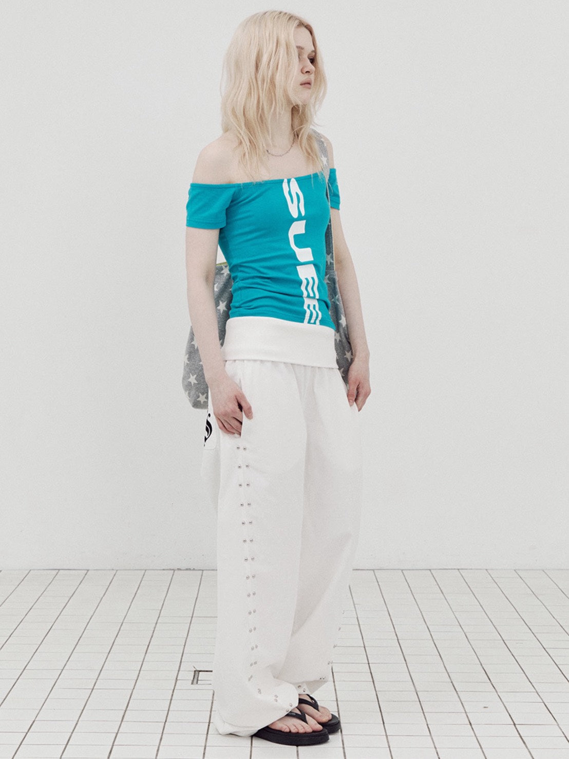 【SETUP-EXE】VERTICAL OFF-SHOULDER TOP