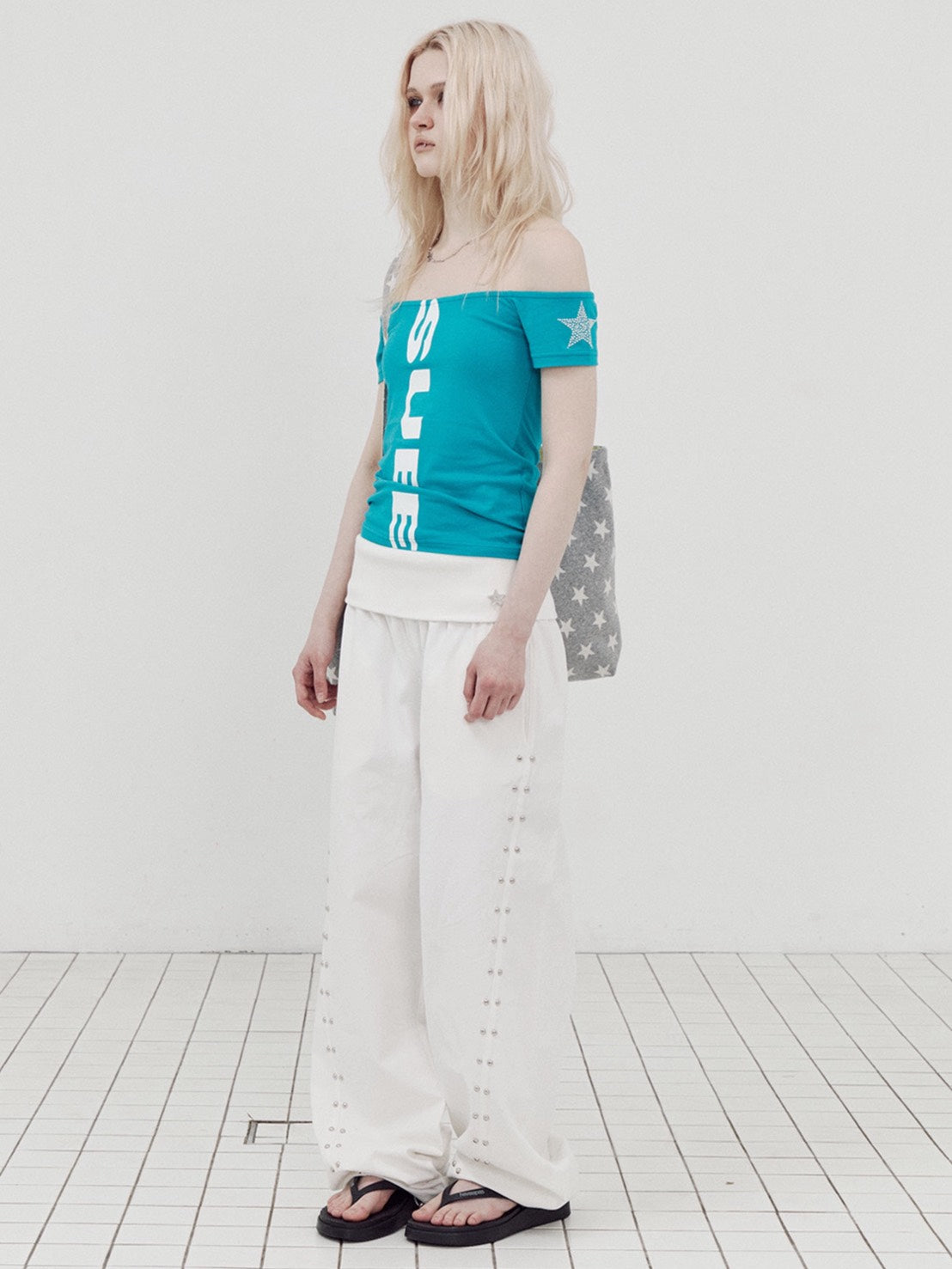 【SETUP-EXE】VERTICAL OFF-SHOULDER TOP