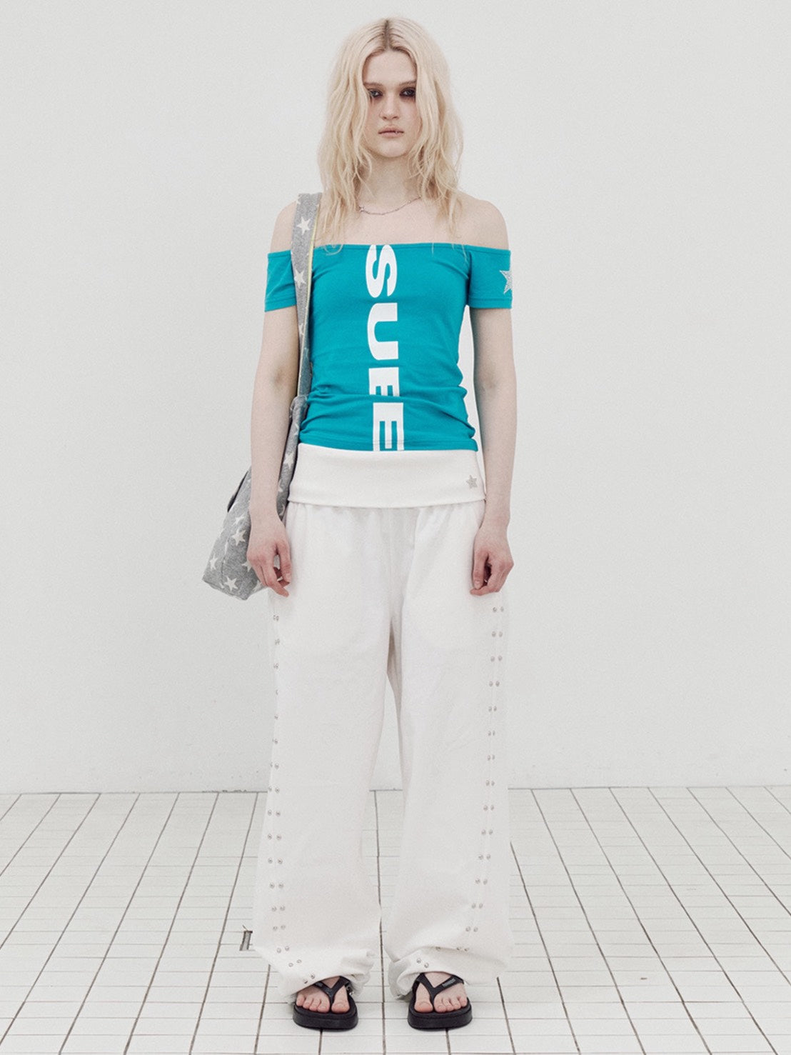 【SETUP-EXE】VERTICAL OFF-SHOULDER TOP