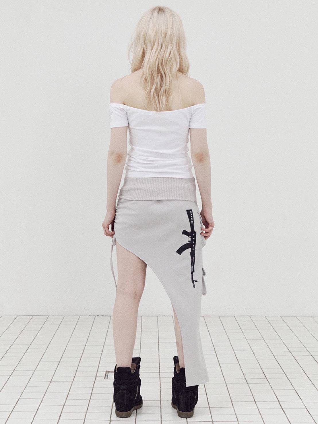 【SETUP-EXE】VERTICAL OFF-SHOULDER TOP