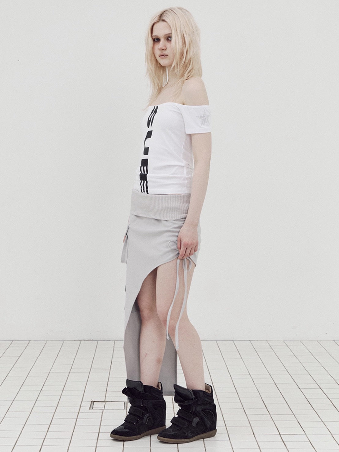 【SETUP-EXE】VERTICAL OFF-SHOULDER TOP