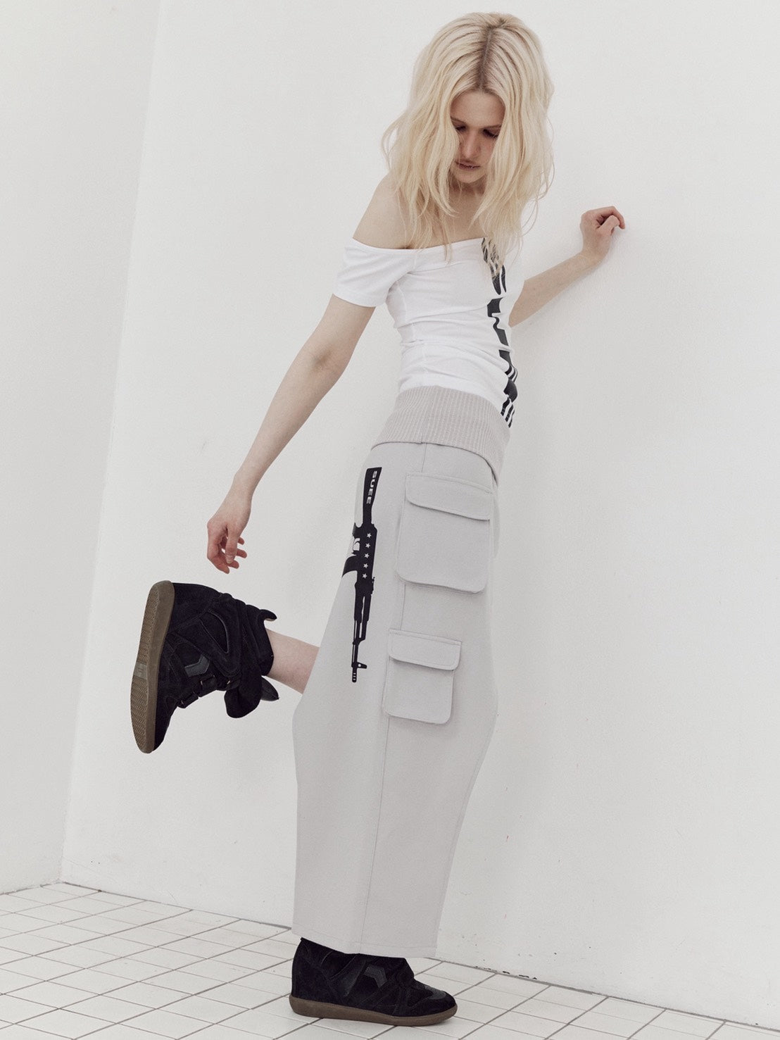 【SETUP-EXE】VERTICAL OFF-SHOULDER TOP