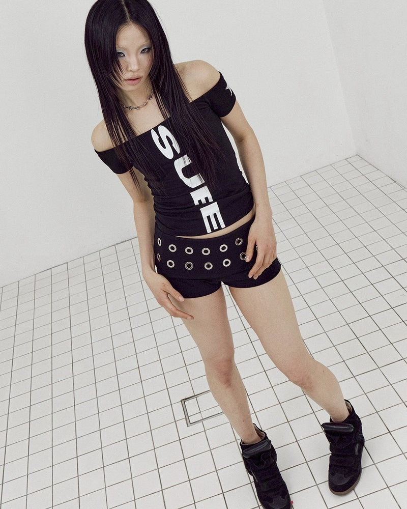 【SETUP-EXE】VERTICAL OFF-SHOULDER TOP
