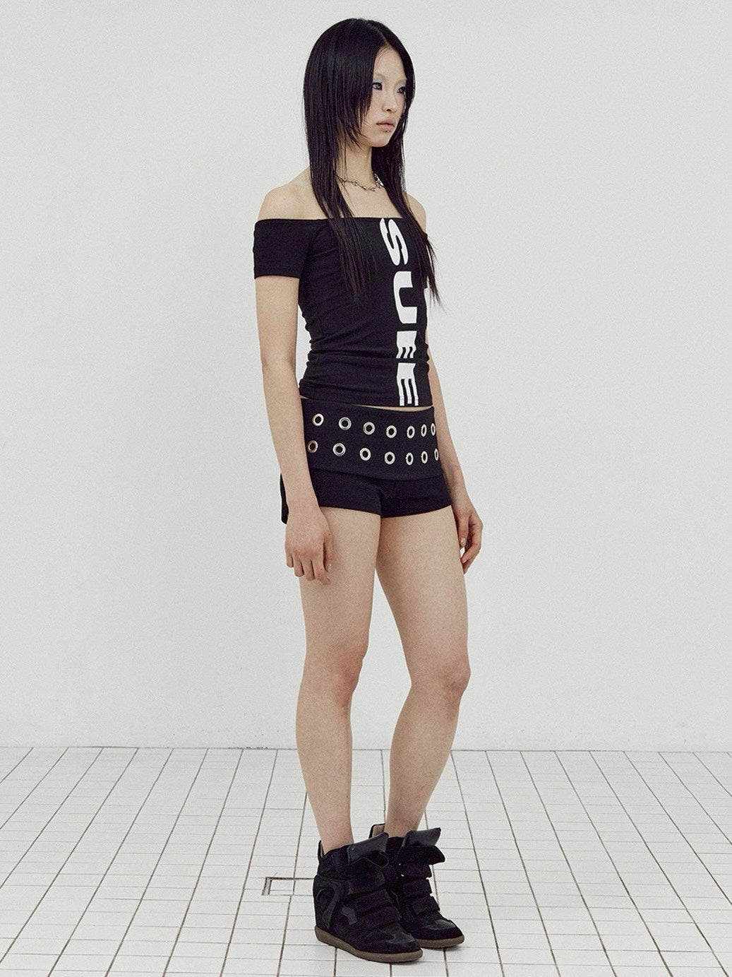 【SETUP-EXE】VERTICAL OFF-SHOULDER TOP