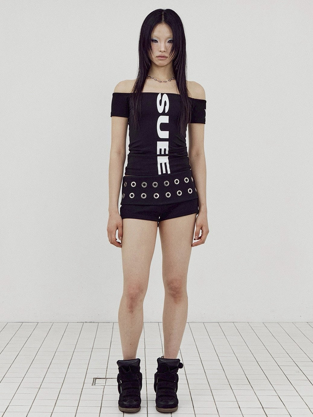 【SETUP-EXE】VERTICAL OFF-SHOULDER TOP