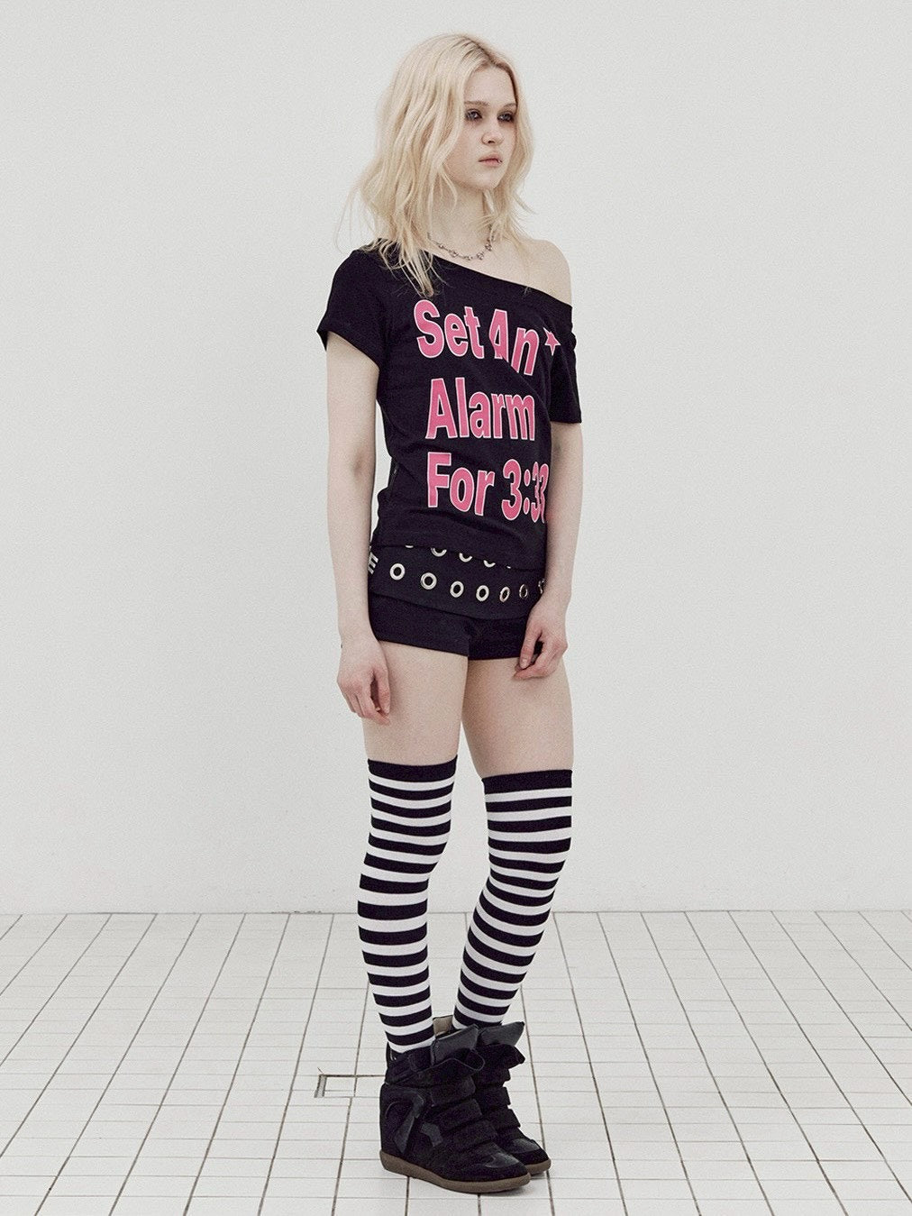 【SETUP-EXE】ALARM WIDE NECK TOP