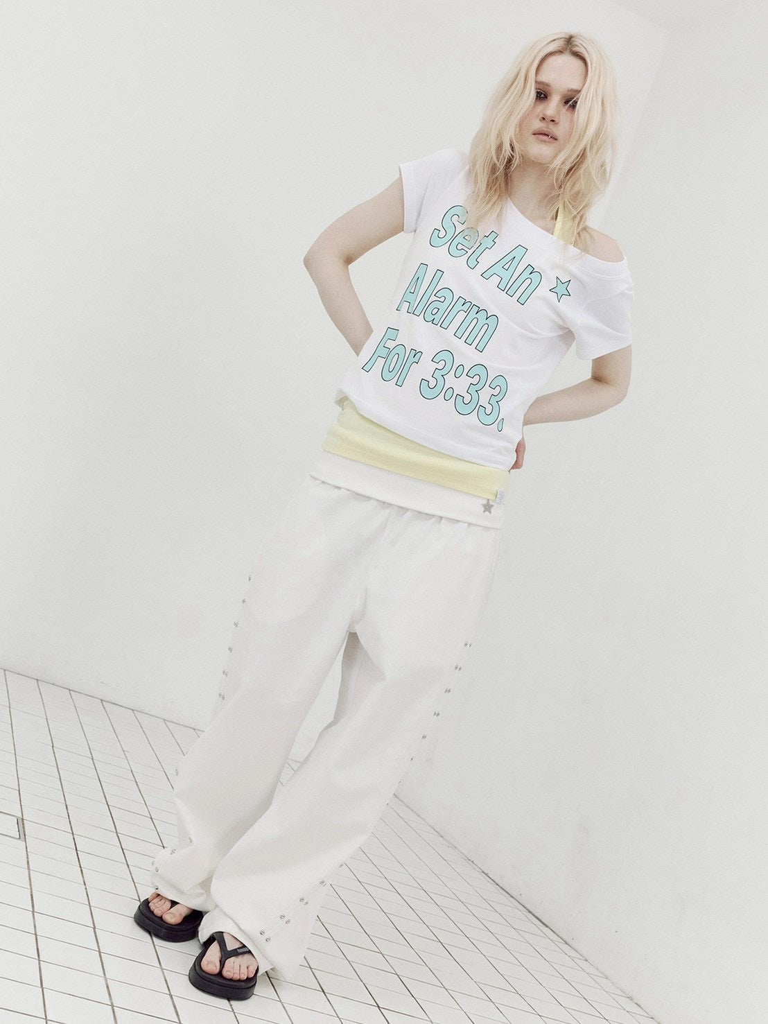 【SETUP-EXE】ALARM WIDE NECK TOP