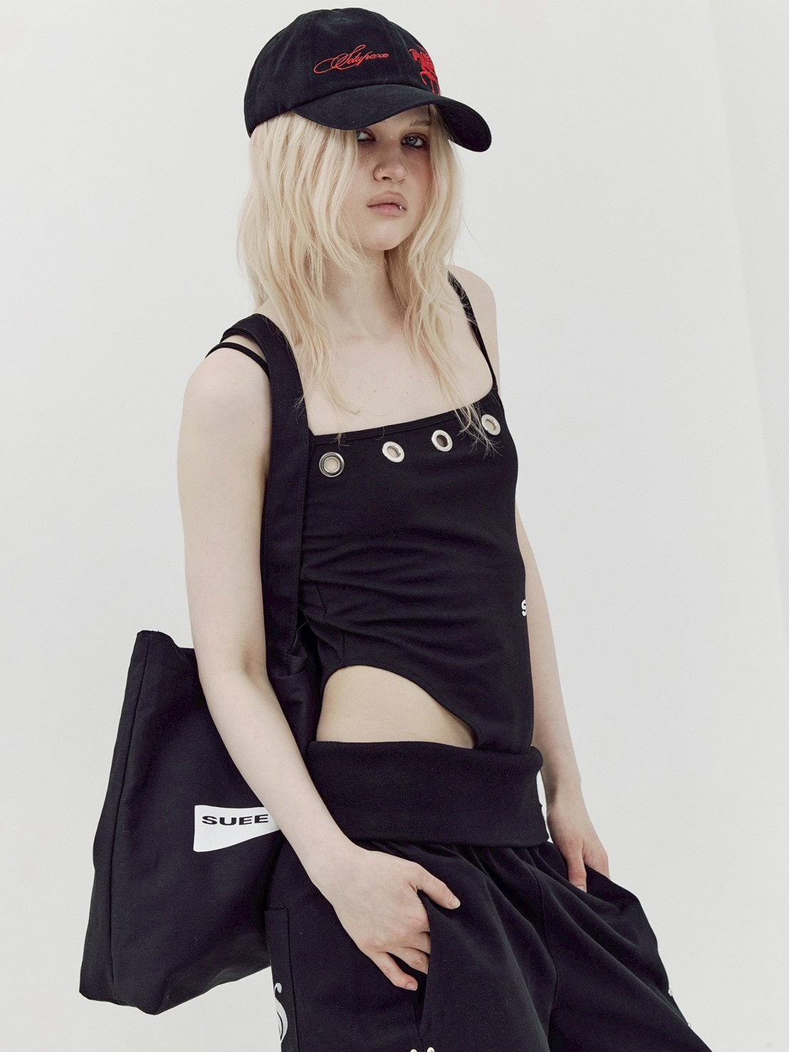 【SETUP-EXE】EYELET LOGO BODYSUIT