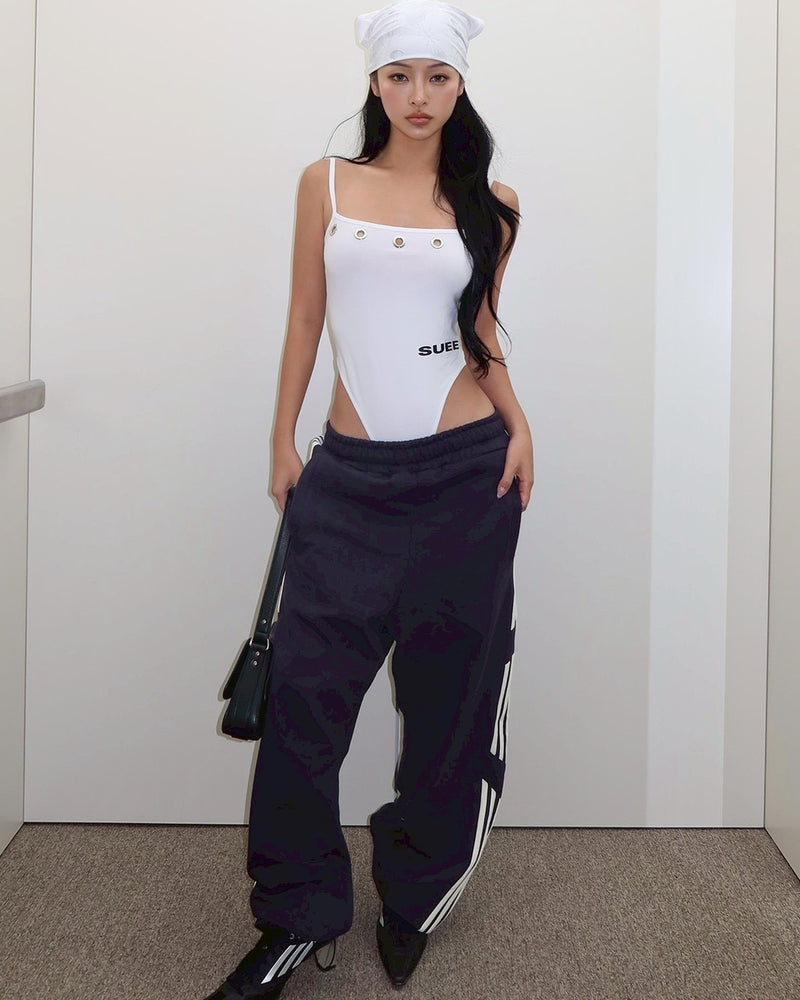 【SETUP-EXE】EYELET LOGO BODYSUIT
