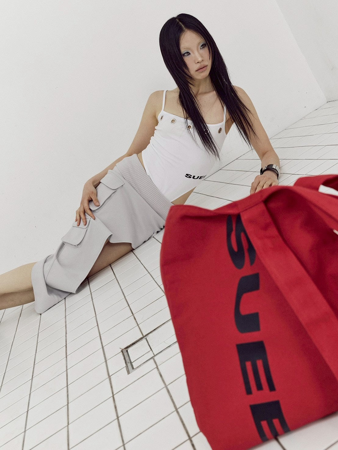 【SETUP-EXE】EYELET LOGO BODYSUIT