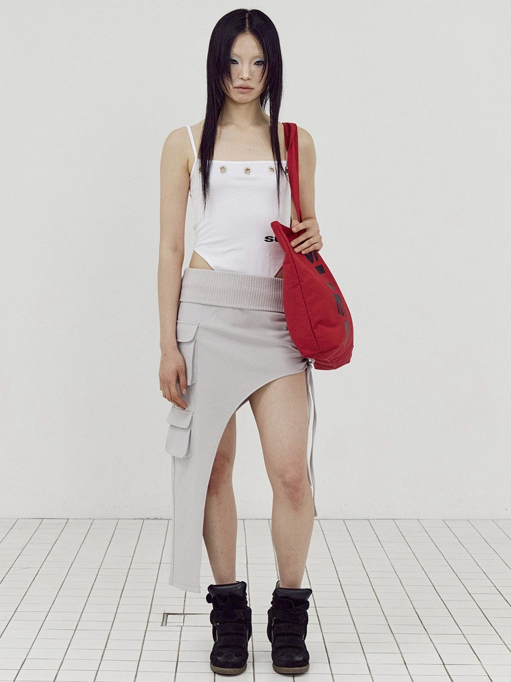 【SETUP-EXE】EYELET LOGO BODYSUIT