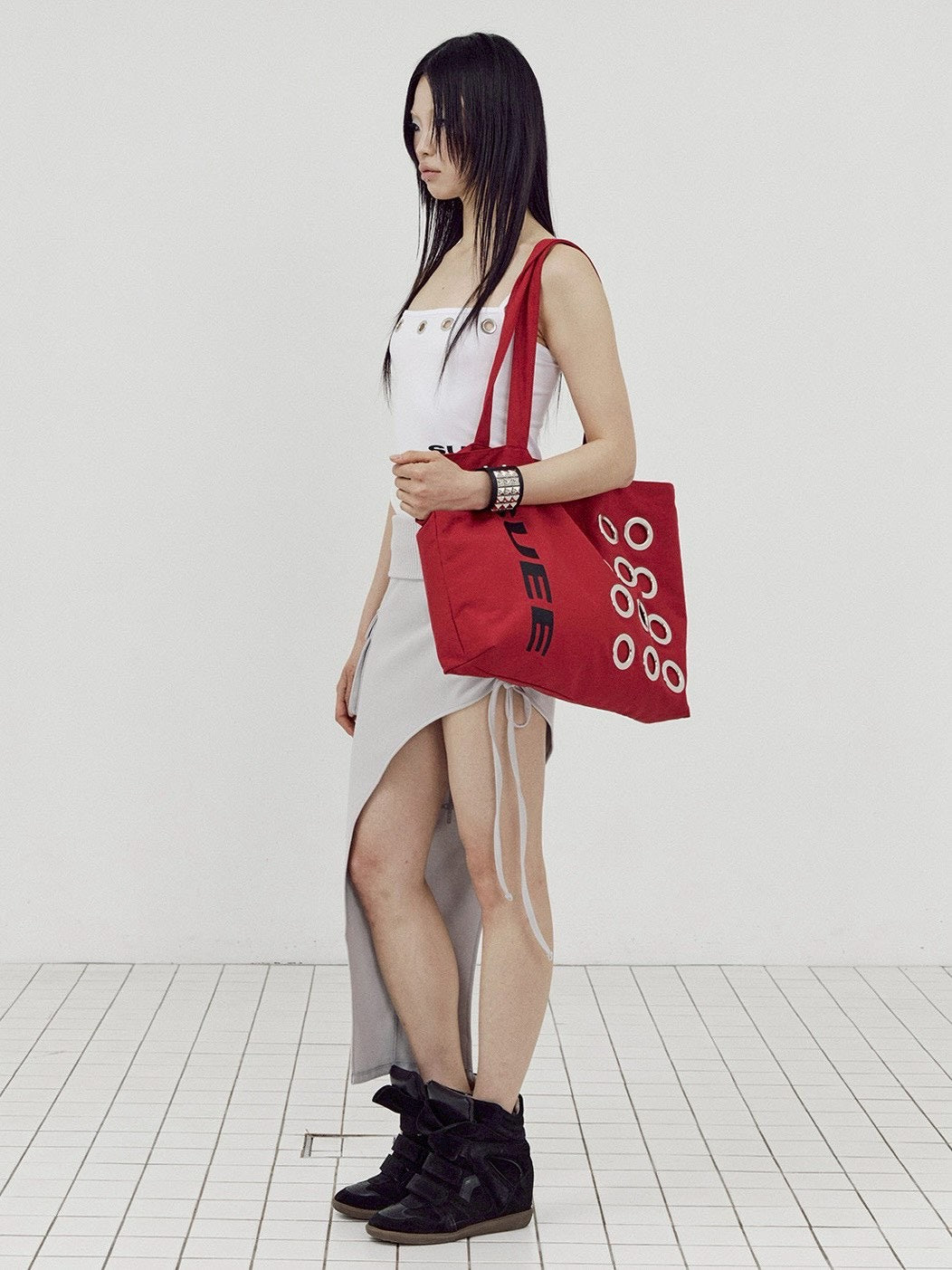 【SETUP-EXE】EYELET LOGO BODYSUIT