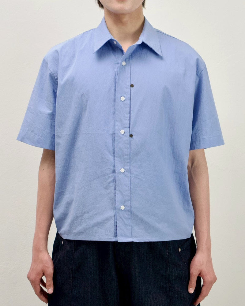 受注制【Chikashitsu +】cropped rivet shirt (3color)