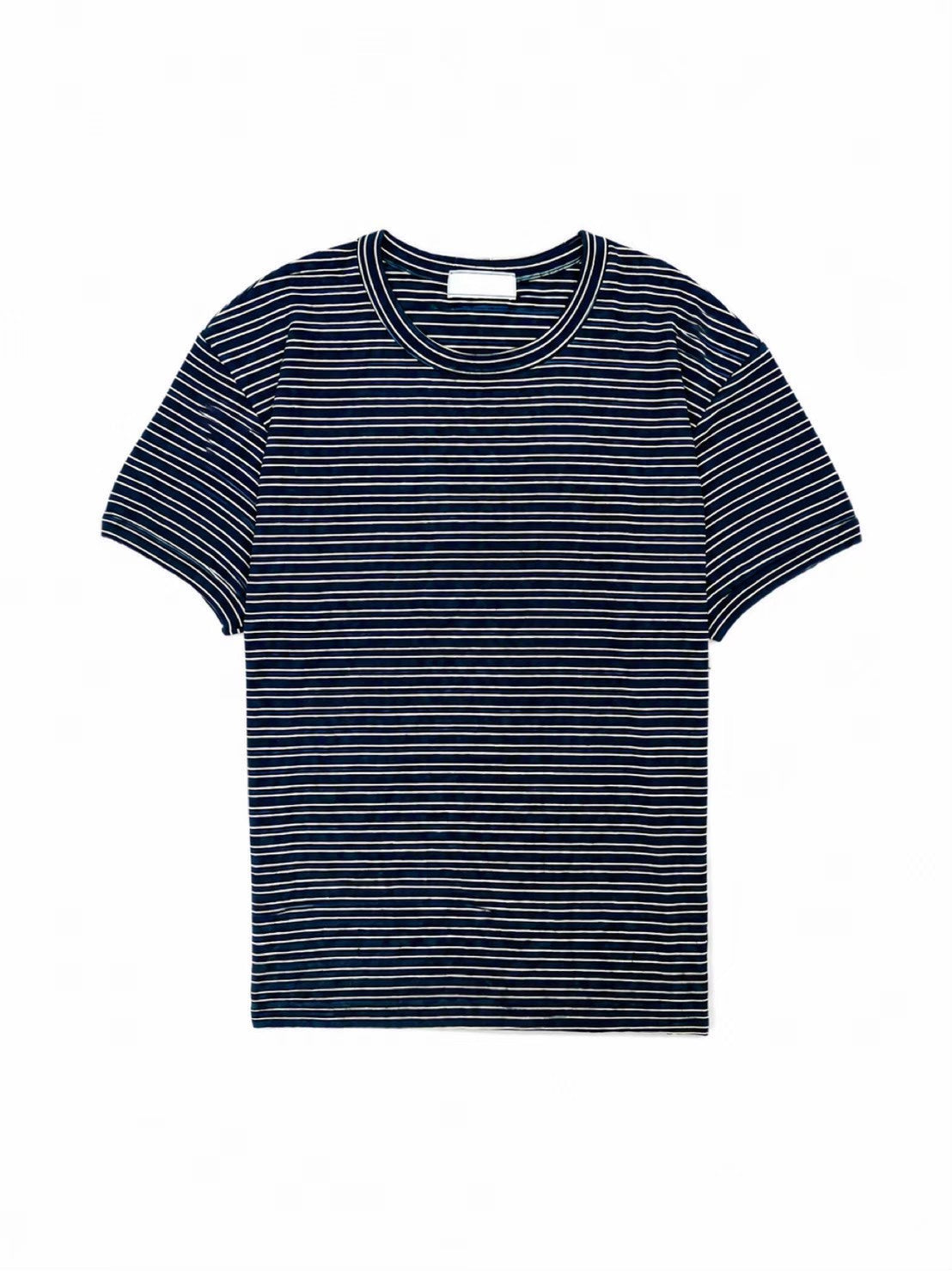 受注制【Chikashitsu +】muscle fit stripe t-shirt (3color)