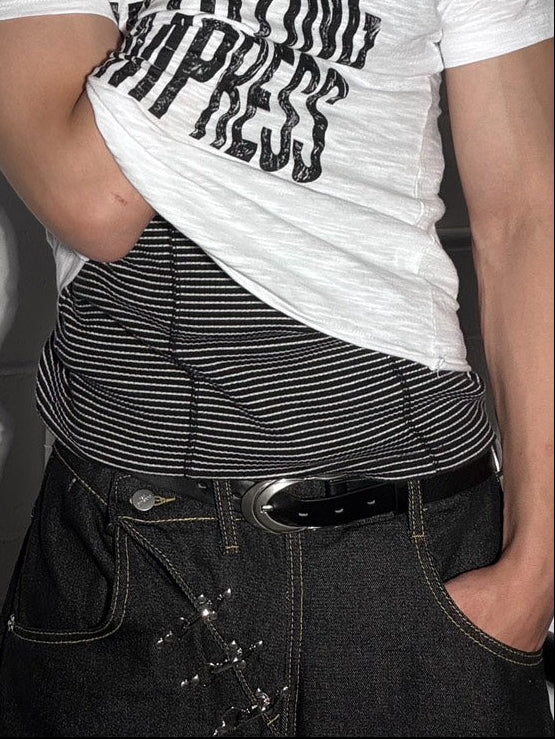 HEP FIVE店WEB限定受注制【Chikashitsu +】long buckle belt
