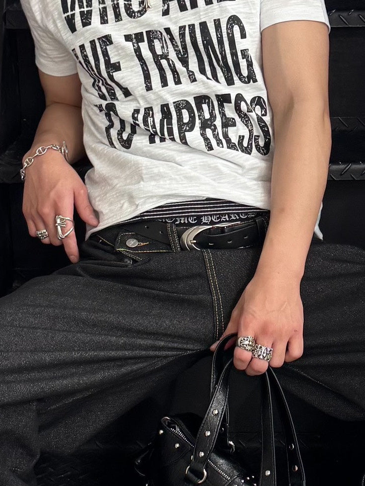 HEP FIVE店WEB限定受注制【Chikashitsu +】long buckle belt