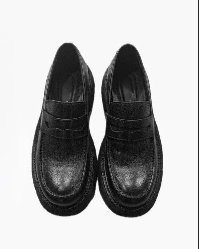 HEP FIVE店WEB限定受注制【Chikashitsu +】volume sole vintage loafer (2color)