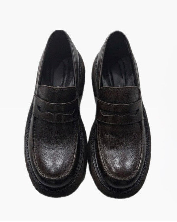 HEP FIVE店WEB限定受注制【Chikashitsu +】volume sole vintage loafer (2color)