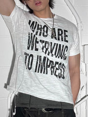 HEP FIVE店WEB限定受注制【Chikashitsu +】graphics slub cropped tee (4color)