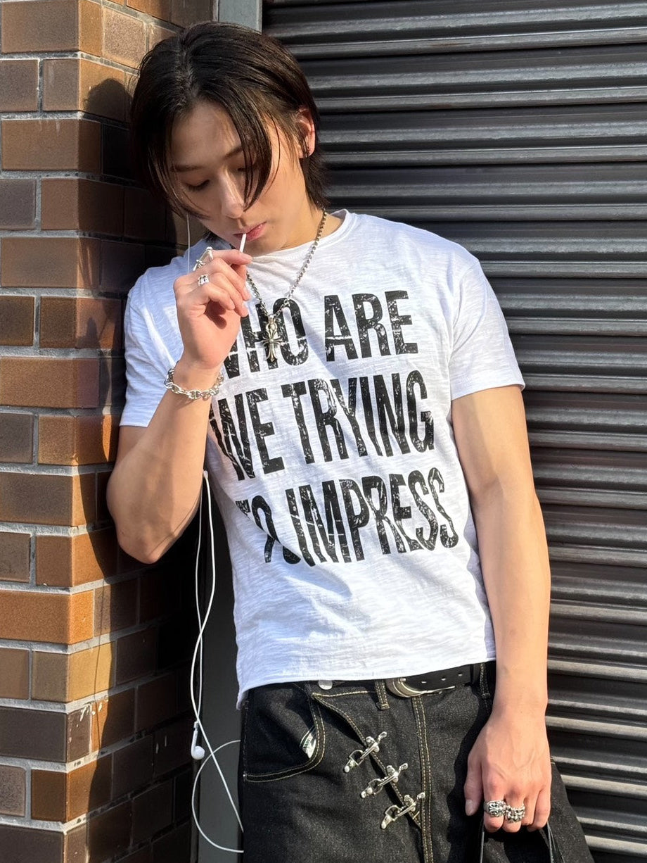 HEP FIVE店WEB限定受注制【Chikashitsu +】graphics slub cropped tee (4color)