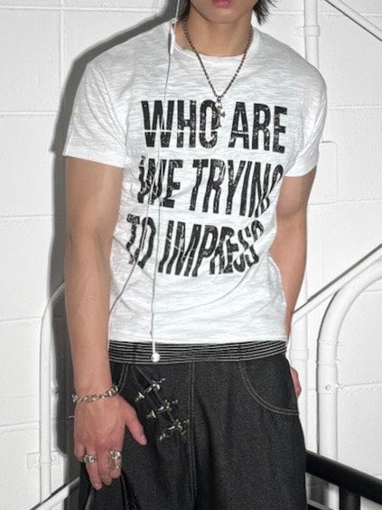 HEP FIVE店WEB限定受注制【Chikashitsu +】graphics slub cropped tee (4color)