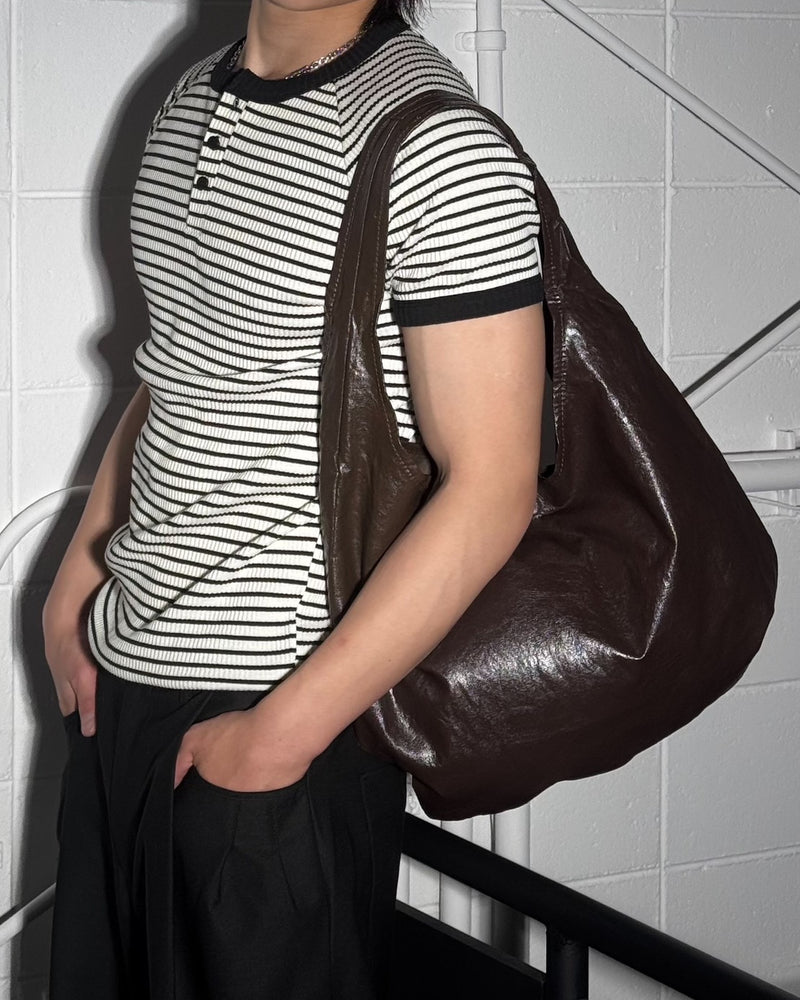 HEP FIVE店WEB限定受注制【Chikashitsu +】coating leather shoulder bag (3color)