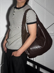 HEP FIVE店WEB限定受注制【Chikashitsu +】coating leather shoulder bag (3color)