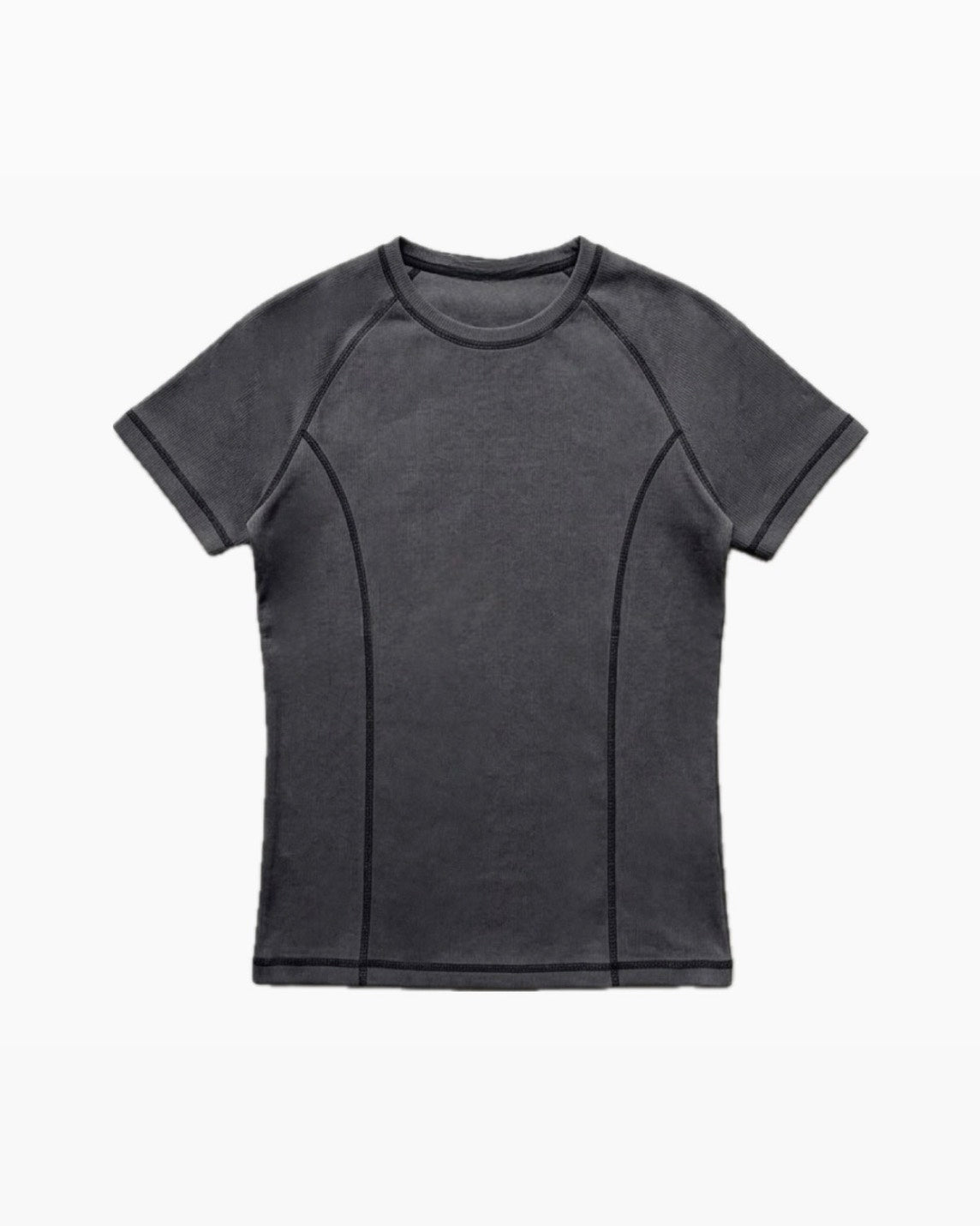 HEP FIVE店WEB限定受注制【Chikashitsu +】contrast stitch slim tee (3color)