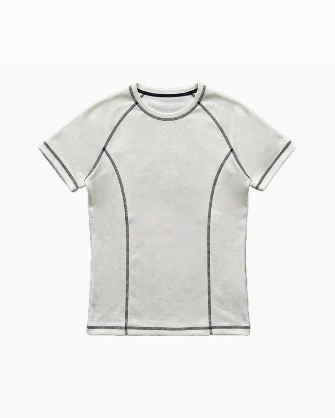 HEP FIVE店WEB限定受注制【Chikashitsu +】contrast stitch slim tee (3color)