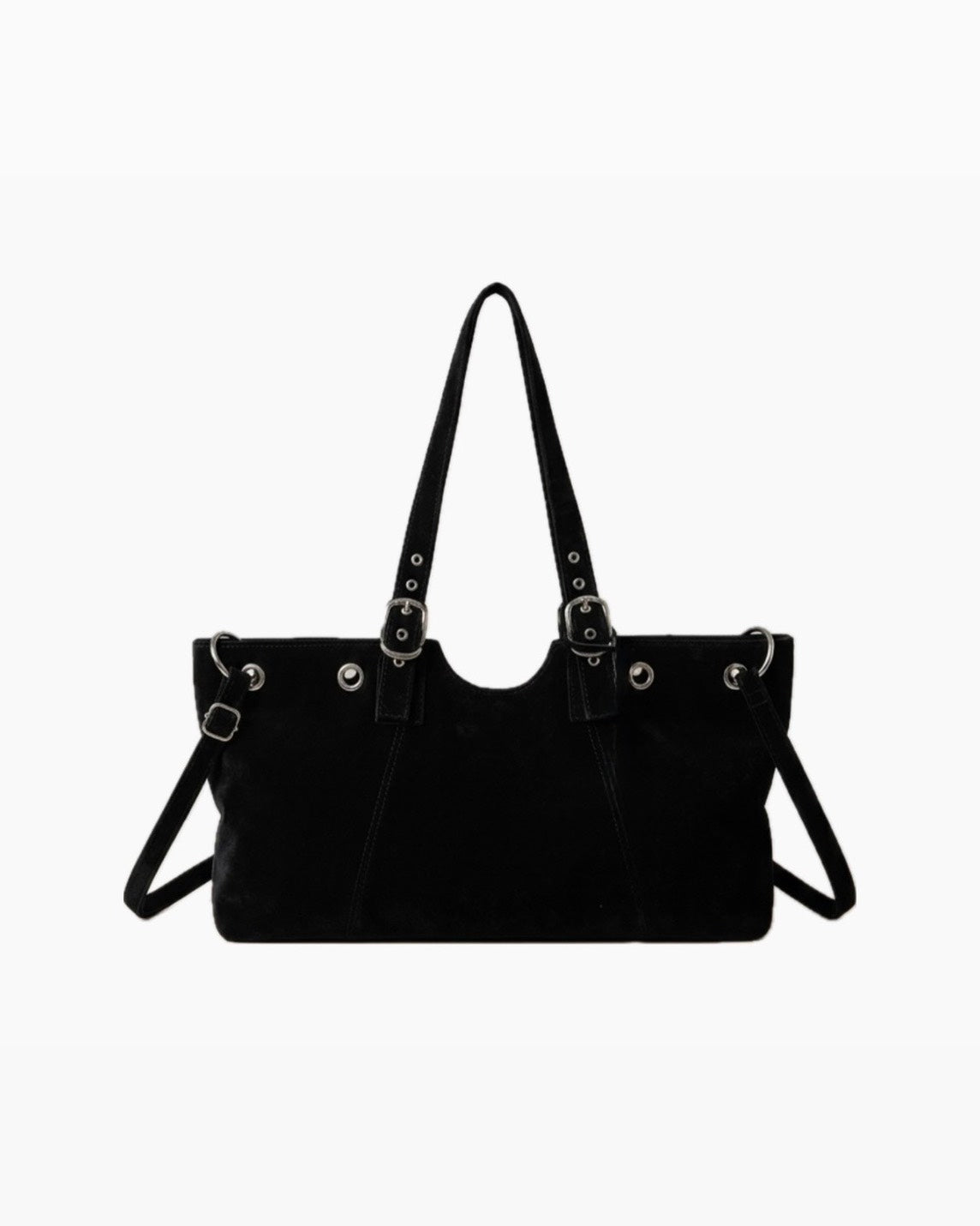 HEP FIVE店WEB限定受注制【Chikashitsu +】eyelet suede shoulder bag (2color)