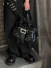 HEP FIVE店WEB限定受注制【Chikashitsu +】studs leather belt bag