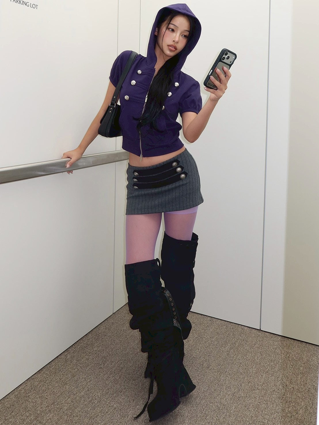 【SETUP-EXE】STRIPE NAPOLEON SKIRT PANTS