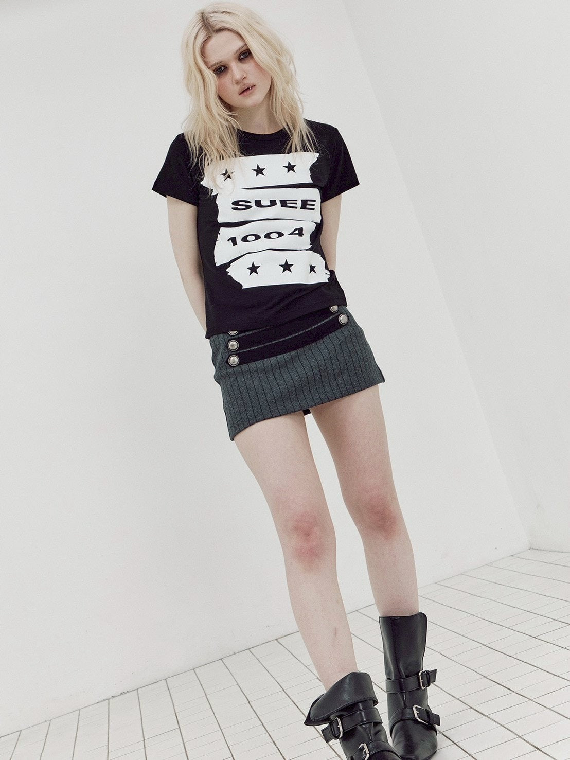【SETUP-EXE】STRIPE NAPOLEON SKIRT PANTS