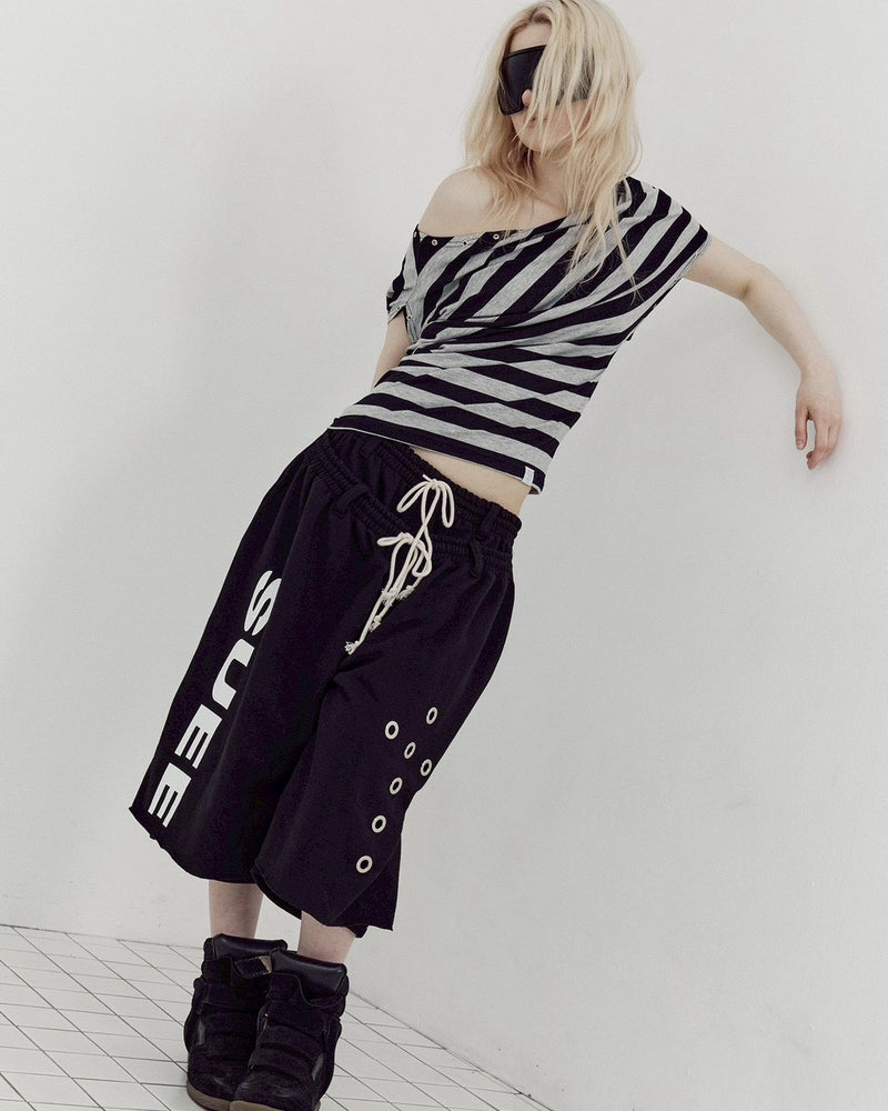 【SETUP-EXE】DOUBLE LAYERED BERMUDA PANTS
