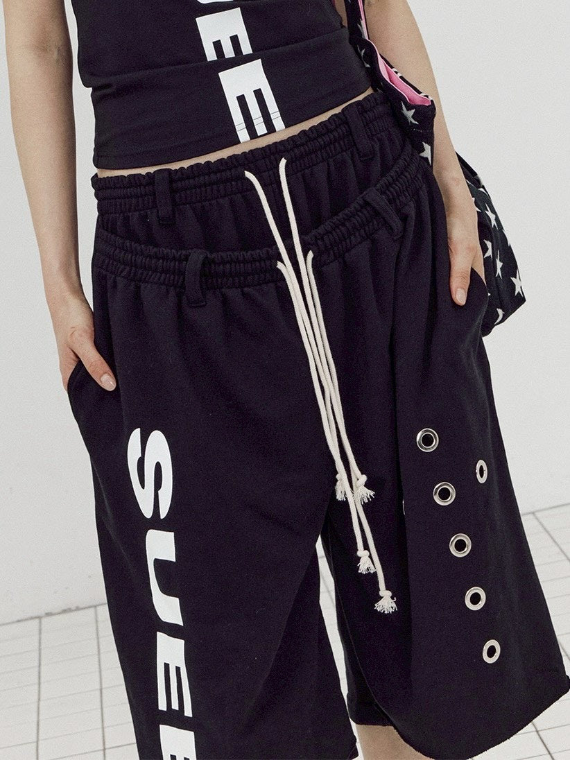 【SETUP-EXE】DOUBLE LAYERED BERMUDA PANTS