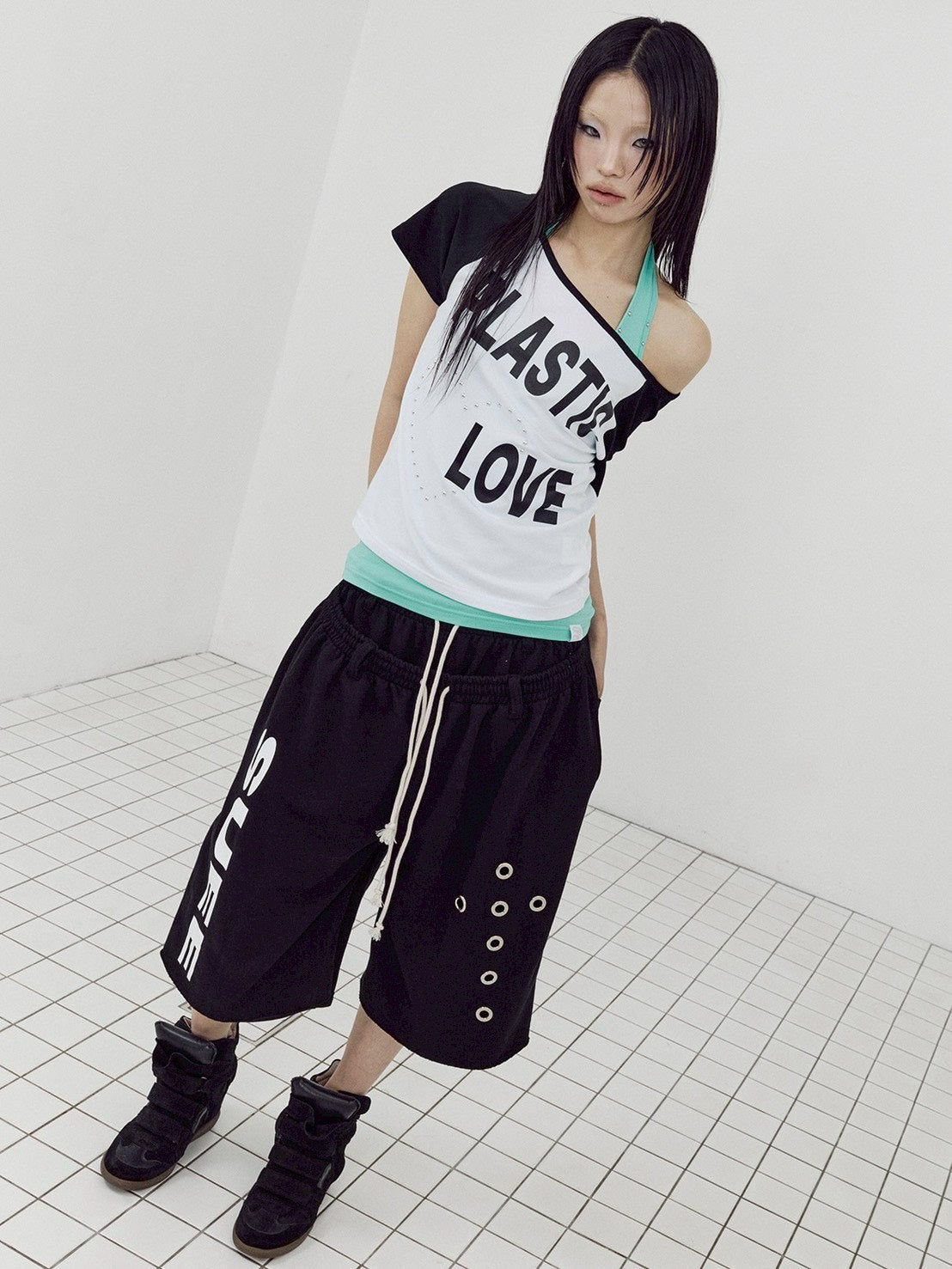 【SETUP-EXE】DOUBLE LAYERED BERMUDA PANTS